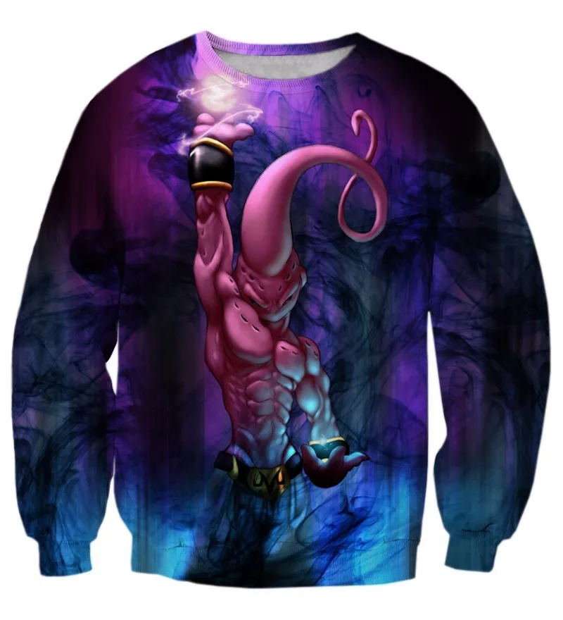 2018 Classic Anime Dragon Ball Majin Buu 3D Sweatshirt Men Women Harajuku Sweatshirts Kid Buu Destruction Crewneck Pullovers
2018 Classic Anime Dragon Ball Majin Buu 3D Sweatshirt Men Women Harajuku Sweatshirts Kid Buu Destruction Crewneck Pullovers