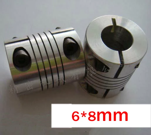 10pcs/lot 6x8mm CNC Motor Jaw Shaft Coupling 6mm to 8mm Flexible Coupler, 25mm OD 30mm length 25x30mm (D25 L30)
10pcs/lot 6x8mm CNC Motor Jaw Shaft Coupling 6mm to 8mm Flexible Coupler, 25mm OD 30mm length 25x30mm (D25 L30)