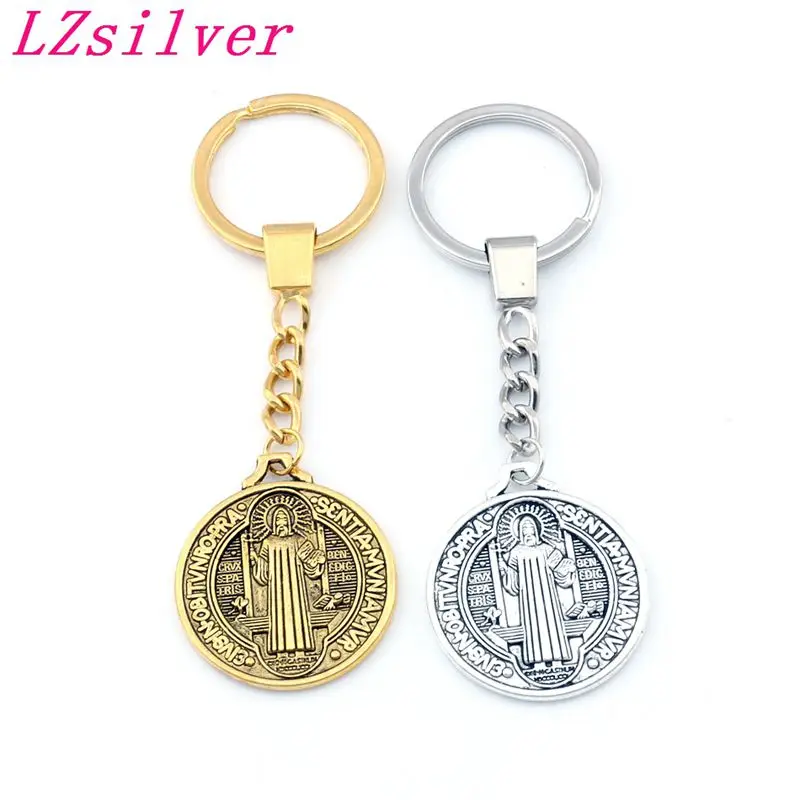 10pcs Keychain Saint St Benedict of Nursia Patron Against Evil Cross Medal Pendants Key Ring Travel Protection DIY Accessories
10pcs Keychain Saint St Benedict of Nursia Patron Against Evil Cross Medal Pendants Key Ring Travel Protection DIY Accessories