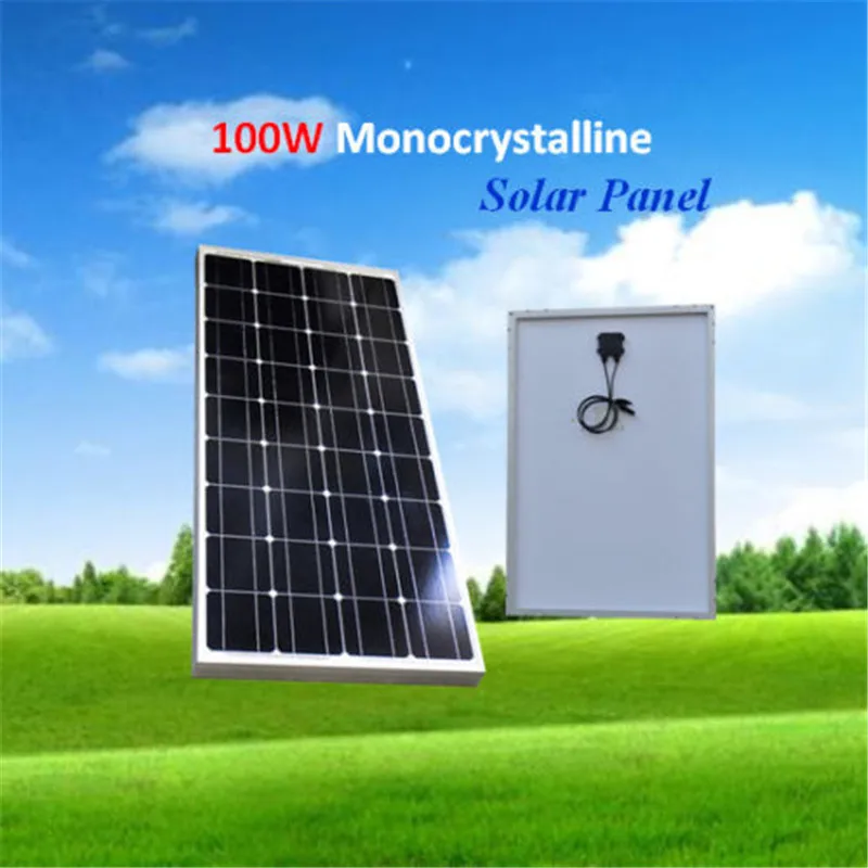 Solar Panel China 100W Monocrystalline Silicon 18V 1196x541x30MM Size Top quality Solar battery China
Solar Panel China 100W Monocrystalline Silicon 18V 1196x541x30MM Size Top quality Solar battery China
