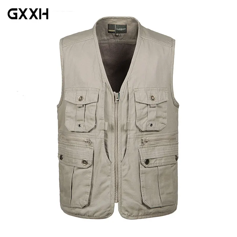 2019 New Summer Travel Vest L-3XL 4XL Photographer Vest Multi-pocket Copper Buckle Casual Military Green vest Wholesale
2019 New Summer Travel Vest L-3XL 4XL Photographer Vest Multi-pocket Copper Buckle Casual Military Green vest Wholesale