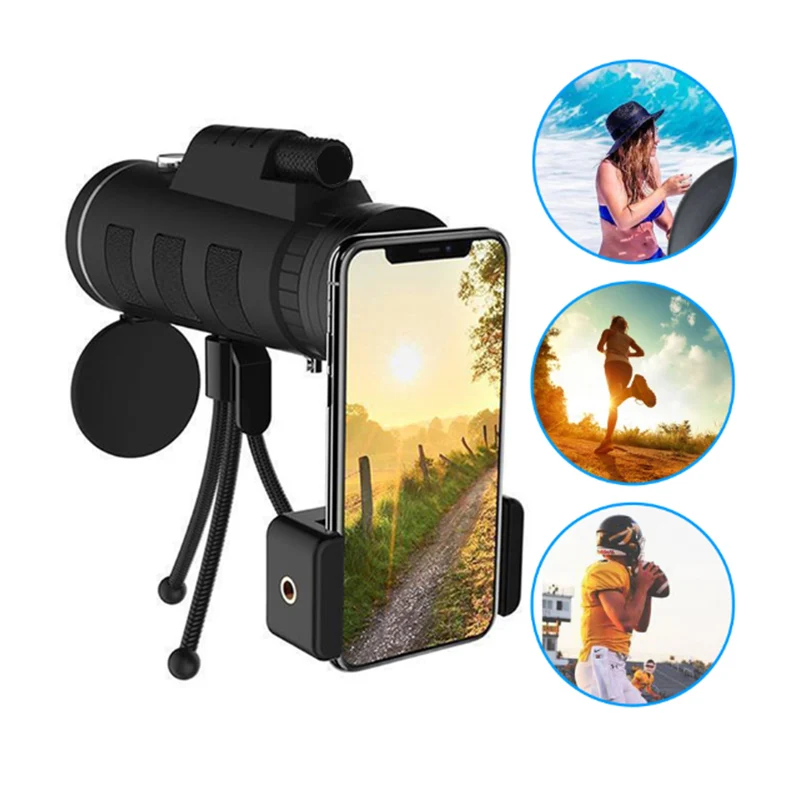 40x60 HD Non-infrared Monocular Telescope for Outdoor Ball Game and Night Vision Sailing
40x60 HD Non-infrared Monocular Telescope for Outdoor Ball Game and Night Vision Sailing