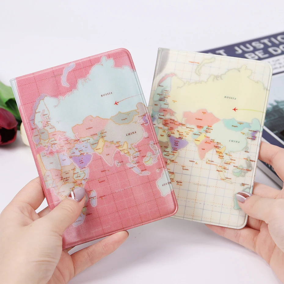 Fashion PU Leather Waterproof Map Passport Cover Pink White Travel Passport Holder Pouch ID Card Holder for Men Women
Fashion PU Leather Waterproof Map Passport Cover Pink White Travel Passport Holder Pouch ID Card Holder for Men Women