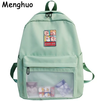 Menghuo Cute Clear Transparent Women Backpacks PVC Student Schoolbags Fashion Teenage Girls Bags for School Backpack New Mochila
Menghuo Cute Clear Transparent Women Backpacks PVC Student Schoolbags Fashion Teenage Girls Bags for School Backpack New Mochila