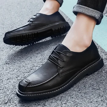 Men Black Dress Shoes Autumn Leather Shoes Genuine Leather Bussiness Formal Shoes Wedding Footwear Luxury Brand
Men Black Dress Shoes Autumn Leather Shoes Genuine Leather Bussiness Formal Shoes Wedding Footwear Luxury Brand