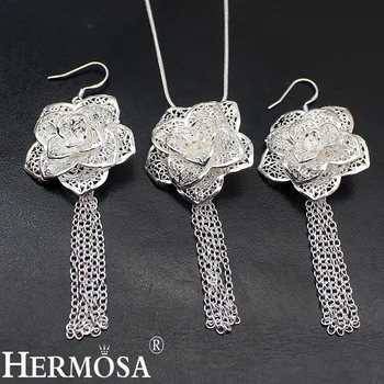 Big Promotion Exclusive Flower Design Silver Color Necklace Earrings For Women SA04 Floral Sets HERMOSA JEWELRY
Big Promotion Exclusive Flower Design Silver Color Necklace Earrings For Women SA04 Floral Sets HERMOSA JEWELRY