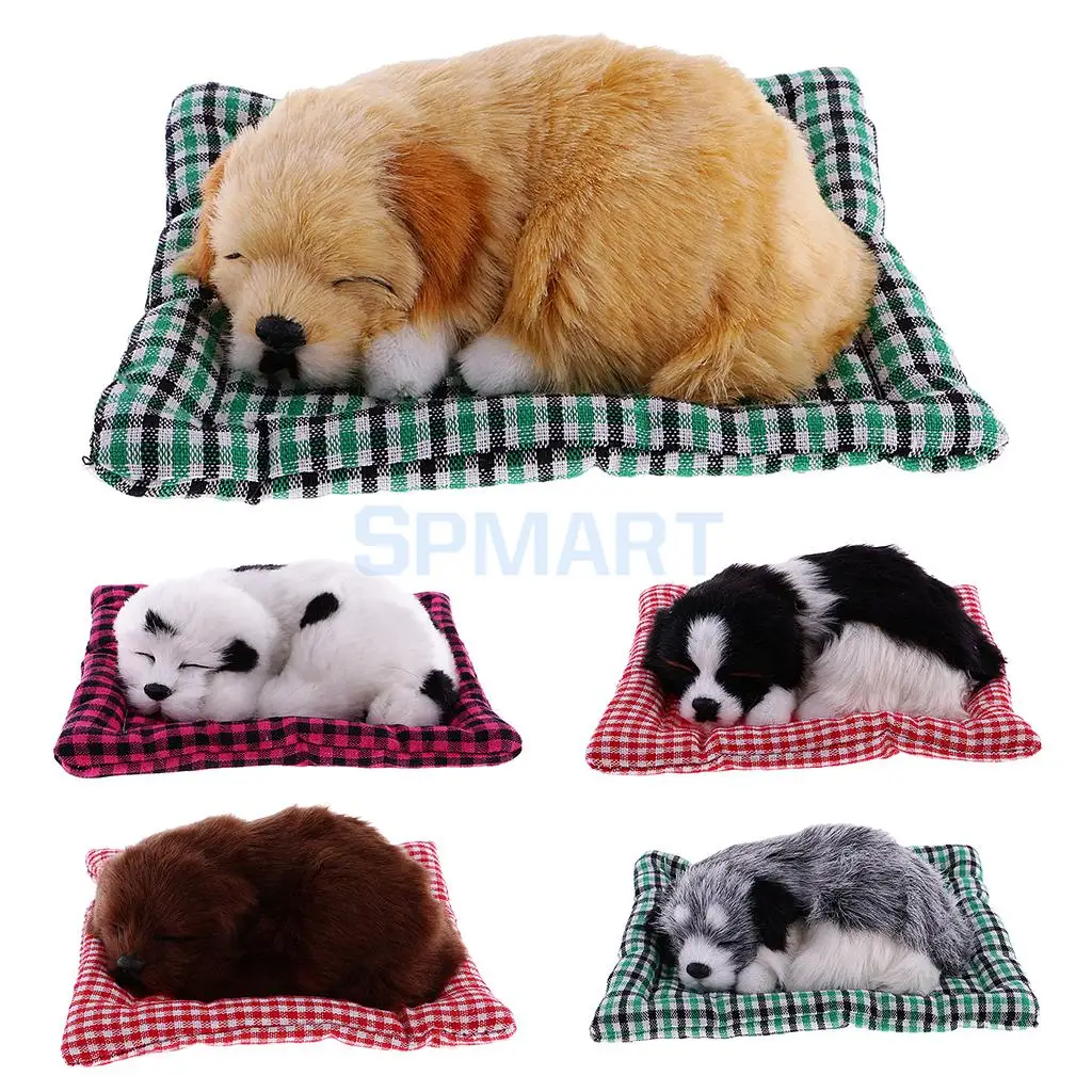 Милый спящий плюшевый собачий щенок на коврике Декор животных|plush dog|plush puppyplush cute |