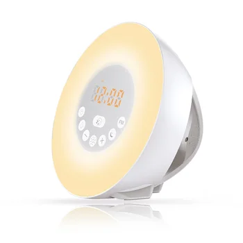 Sunrise Sunset Alarm Clock Luminous Digital Clock with FM Radio 7 Colors Changing Night Light Touch Control Snooze Table Clocks
Sunrise Sunset Alarm Clock Luminous Digital Clock with FM Radio 7 Colors Changing Night Light Touch Control Snooze Table Clocks