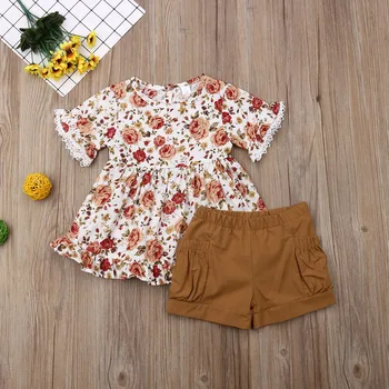 Pudcoco Toddler Baby Girl Clothes Flower Print Lace Ruffle T-Shirt Tops Short Pants 2Pcs Outfits Clothes Summer
Pudcoco Toddler Baby Girl Clothes Flower Print Lace Ruffle T-Shirt Tops Short Pants 2Pcs Outfits Clothes Summer