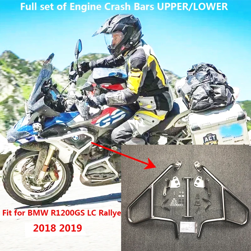 2019 New Motorcycle Bumper Crash Bar Engine Guard Protector Upper&Lower For BMW R1200GS LC Rallye 2018 2019 R 1200 GS R1200 GS
2019 New Motorcycle Bumper Crash Bar Engine Guard Protector Upper&Lower For BMW R1200GS LC Rallye 2018 2019 R 1200 GS R1200 GS