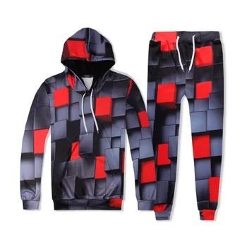 Hot 2 Piece Set Men And Women Casual Tracksuits 3D Print Square pattern Fashion Hoodies Hooded+Pants Sweatshirt Track Suit
Hot 2 Piece Set Men And Women Casual Tracksuits 3D Print Square pattern Fashion Hoodies Hooded+Pants Sweatshirt Track Suit
