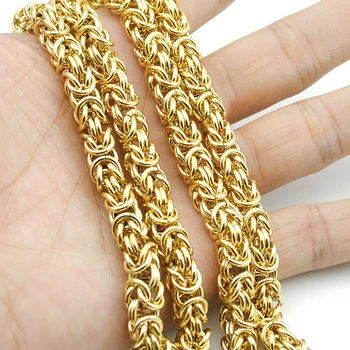 AMUMIU Top Quality 7mm Gold Chain Huge & Heavy Long Rope Stainless Steel Men's Chain Necklace Link Wholesale KN010
AMUMIU Top Quality 7mm Gold Chain Huge & Heavy Long Rope Stainless Steel Men's Chain Necklace Link Wholesale KN010