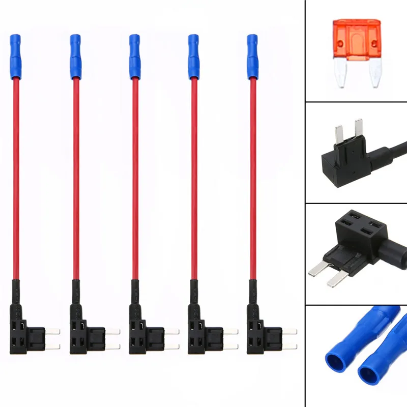 Mayitr 5pcs Car ATM Mini Fuse Tap Dual Circuit Adapter Holder Pro Add-A-Circuit Fuse Tape + 10A Fuse Kits for Car Accessories
Mayitr 5pcs Car ATM Mini Fuse Tap Dual Circuit Adapter Holder Pro Add-A-Circuit Fuse Tape + 10A Fuse Kits for Car Accessories