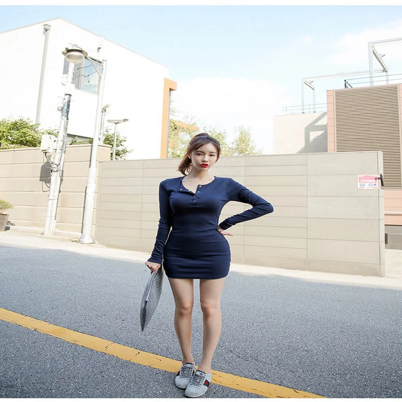 Free Shipping Ladies Fashion Elegant Dress Women Simple Slim Hips Long Sleeve Dress
Free Shipping Ladies Fashion Elegant Dress Women Simple Slim Hips Long Sleeve Dress