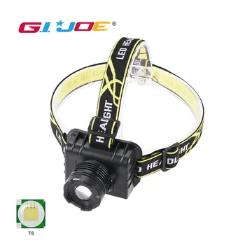 GIJOE led headlight T6 light built-in battery rechargeable rotate zoomable aluminum shell 2 mode by 1 switch waterproof headlamp
GIJOE led headlight T6 light built-in battery rechargeable rotate zoomable aluminum shell 2 mode by 1 switch waterproof headlamp