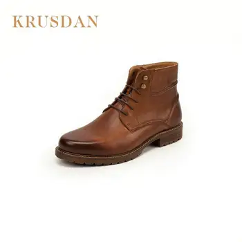 Free Shipping Men's Fashion Western Ankle boots Full Grain Leather Lace-Up England Style Motorcycle boots for men Shoes
Free Shipping Men's Fashion Western Ankle boots Full Grain Leather Lace-Up England Style Motorcycle boots for men Shoes