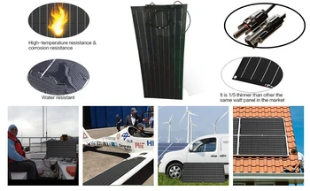 Low-cost sales of 100w black semi-flexible solar panel, to promote the world's photovoltaic power generation
Low-cost sales of 100w black semi-flexible solar panel, to promote the world's photovoltaic power generation