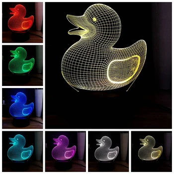 Cute 3D Animal Lovely Duck 7 Color Change Novel Decoration Table Lamp Children Birthday Party Atmosphere light Activity Toy Lamp
Cute 3D Animal Lovely Duck 7 Color Change Novel Decoration Table Lamp Children Birthday Party Atmosphere light Activity Toy Lamp