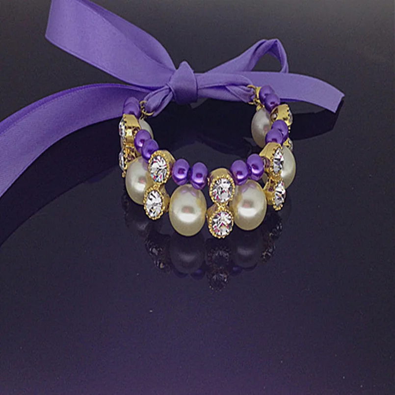 Dog Collar 2 Row Pearl Puppy Dog Necklace Jeweled Rhinestone Cat Collar Crystal Diamante Charm Pet Accessory Pet Supplies
Dog Collar 2 Row Pearl Puppy Dog Necklace Jeweled Rhinestone Cat Collar Crystal Diamante Charm Pet Accessory Pet Supplies