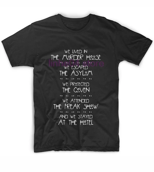American Horror Stories Custom Tees 2019 Summer T-Shirt Print Top 100% Cotton Shirt
American Horror Stories Custom Tees 2019 Summer T-Shirt Print Top 100% Cotton Shirt