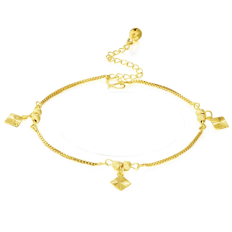 

Fashion Hot Sales 24K Gold Anklet Jewelry Chain Charm Man Women Birthday Party Anniversary Gift Jewelry