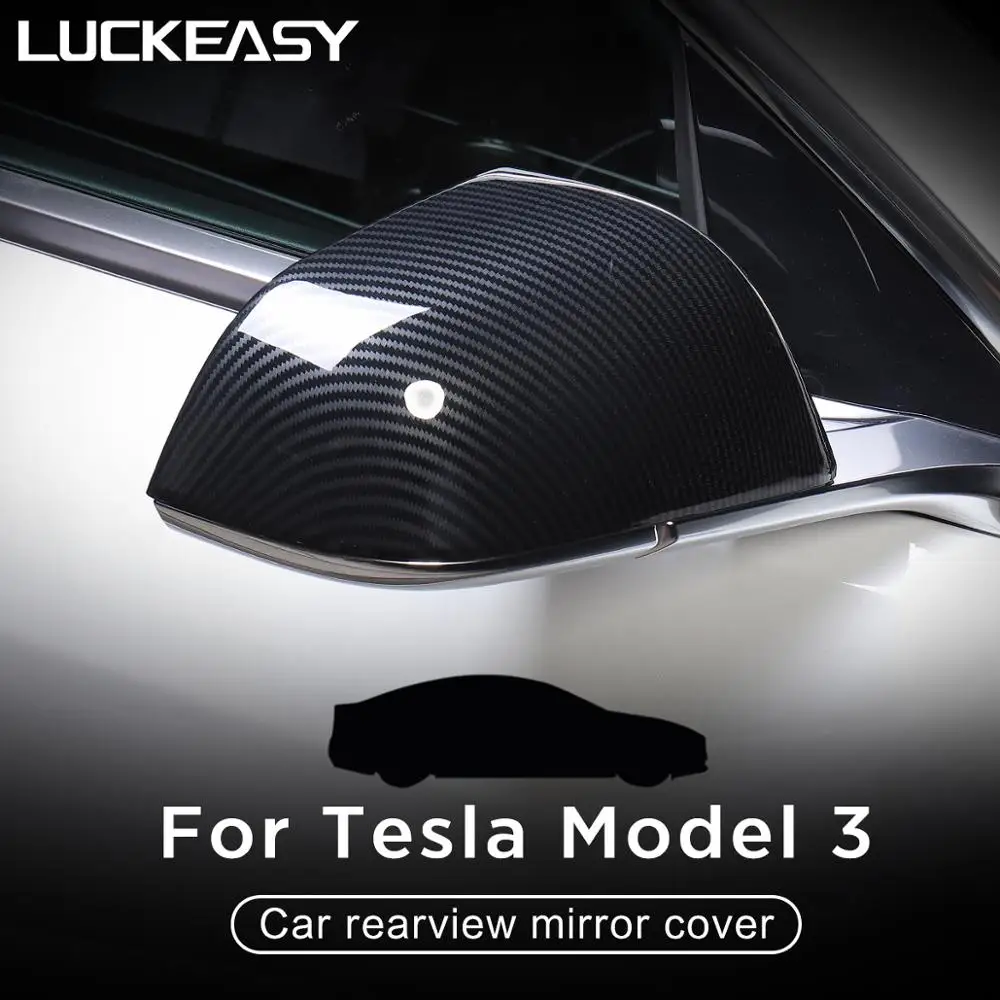 LUCKEASY Car Rearview Mirror Cover Side for Tesla Model 3 Car rearview mirror cover ABS 2pcs/set
LUCKEASY Car Rearview Mirror Cover Side for Tesla Model 3 Car rearview mirror cover ABS 2pcs/set