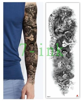 Waterproof Tattoos Sticker Full Arm Lotus bat bird clock tattoo Water Transfer flash tatoo fake tattoo for men women
Waterproof Tattoos Sticker Full Arm Lotus bat bird clock tattoo Water Transfer flash tatoo fake tattoo for men women