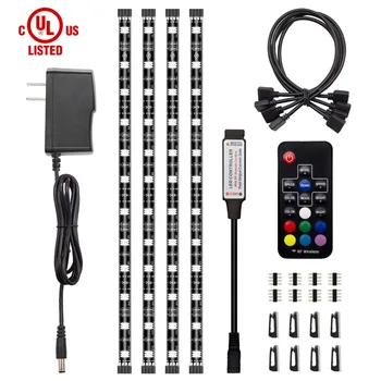 LED Light Strip Accent Kit, 4 x Pre-Cut 12 Inch RGB LED Strips - Includes RF Remote, Power Supply and Connectors for Under ST35
LED Light Strip Accent Kit, 4 x Pre-Cut 12 Inch RGB LED Strips - Includes RF Remote, Power Supply and Connectors for Under ST35