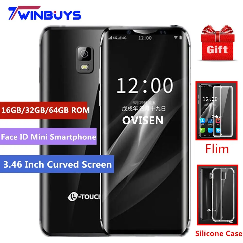 Luxury Super mini 4G Mobile phone K-TOUCH i10 3.46 Inch Curved Screen 16GB/32GB/64GB ROM Android 8.1 Face ID Smallest Smartphone
Luxury Super mini 4G Mobile phone K-TOUCH i10 3.46 Inch Curved Screen 16GB/32GB/64GB ROM Android 8.1 Face ID Smallest Smartphone