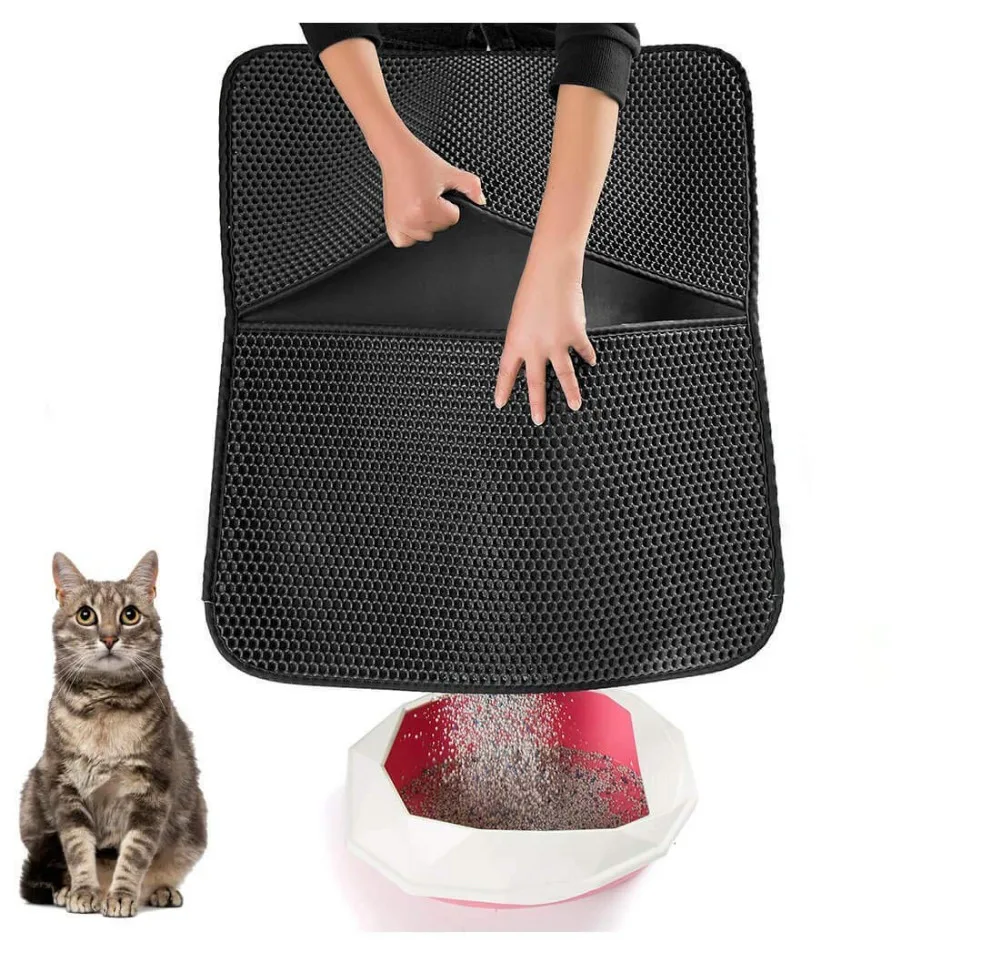 Pet Cat Litter Mat EVA Double-Layer Cat Litter Trapper Mats with Waterproof Bottom Non-slip Pet Litter Cat Mat Layer PD043
Pet Cat Litter Mat EVA Double-Layer Cat Litter Trapper Mats with Waterproof Bottom Non-slip Pet Litter Cat Mat Layer PD043