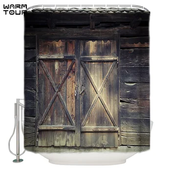 WARMTOUR Shower Curtain Retro Faded Old Wooden Door Waterproof Shower Curtain Bathroom Decor
WARMTOUR Shower Curtain Retro Faded Old Wooden Door Waterproof Shower Curtain Bathroom Decor