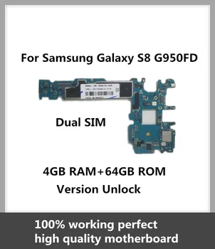 EU Version Original Motherboard For Samsung Galaxy S8 G950FD 64GB MainBoard Factory Unlocked Dual SIM Supported Free Shipping
EU Version Original Motherboard For Samsung Galaxy S8 G950FD 64GB MainBoard Factory Unlocked Dual SIM Supported Free Shipping