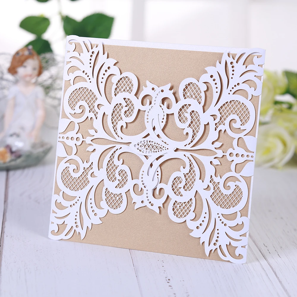 Eleva lace design laser cut wedding invitations cards set ,birthday invitations greeting cards anniversary sale 2018 party favor
Eleva lace design laser cut wedding invitations cards set ,birthday invitations greeting cards anniversary sale 2018 party favor