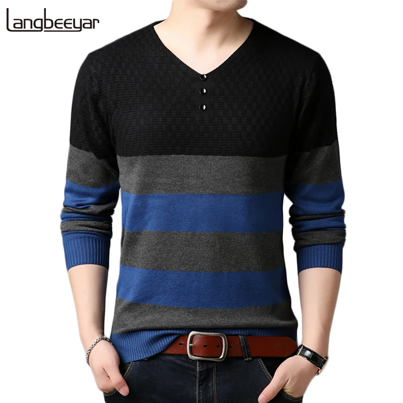 2019 New Autumn Winter Fashion Brand Clothing Men Knitted Sweater V Neck Sweater Slim Fit Pullover Men Button Sweaters For Men
2019 New Autumn Winter Fashion Brand Clothing Men Knitted Sweater V Neck Sweater Slim Fit Pullover Men Button Sweaters For Men