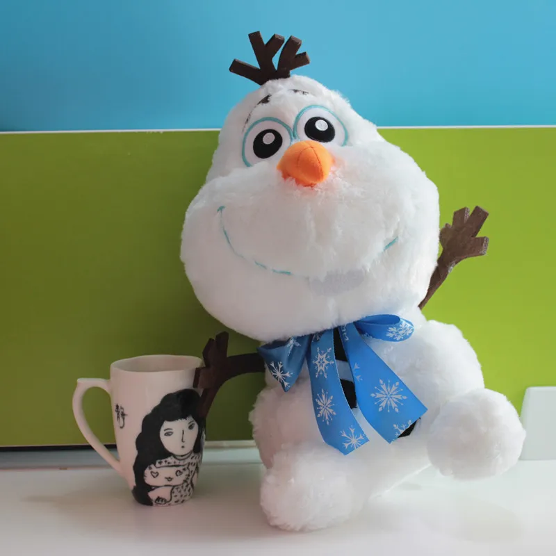 High Quality Snowman Olaf Long Plush Toy Stuffed Animal Cute Movie Doll Kids Christmas Gift 35cm | Игрушки и хобби