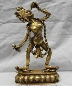 YM 305 Tibet Buddhist Fane Brass Copper Vajrayogini Vajravarahi Dakini Buddha Statue
YM 305 Tibet Buddhist Fane Brass Copper Vajrayogini Vajravarahi Dakini Buddha Statue