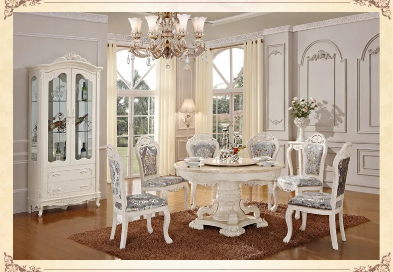 Newest Wholesale Europe classic style dining room sets furniture table and chairs | Мебель