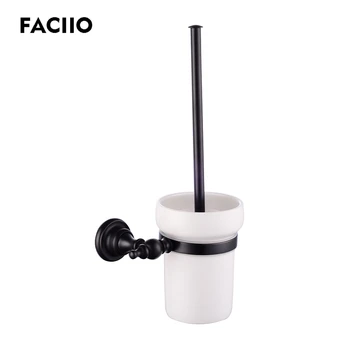 FACIIO Black Toilet Brush Holder Copper Brass Luxury Jade Wall Mounted Bathroom Accessories Brush Holder with Acrylic Cup 5257
FACIIO Black Toilet Brush Holder Copper Brass Luxury Jade Wall Mounted Bathroom Accessories Brush Holder with Acrylic Cup 5257
