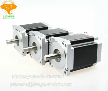 Hot sales 3PCS Nema 34 Stepper Motor 34HS1456 single shaft 1232oz-in 5.6A 118mm CNC Mill Cut Laser Engraving 
Hot sales 3PCS Nema 34 Stepper Motor 34HS1456 single shaft 1232oz-in 5.6A 118mm CNC Mill Cut Laser Engraving