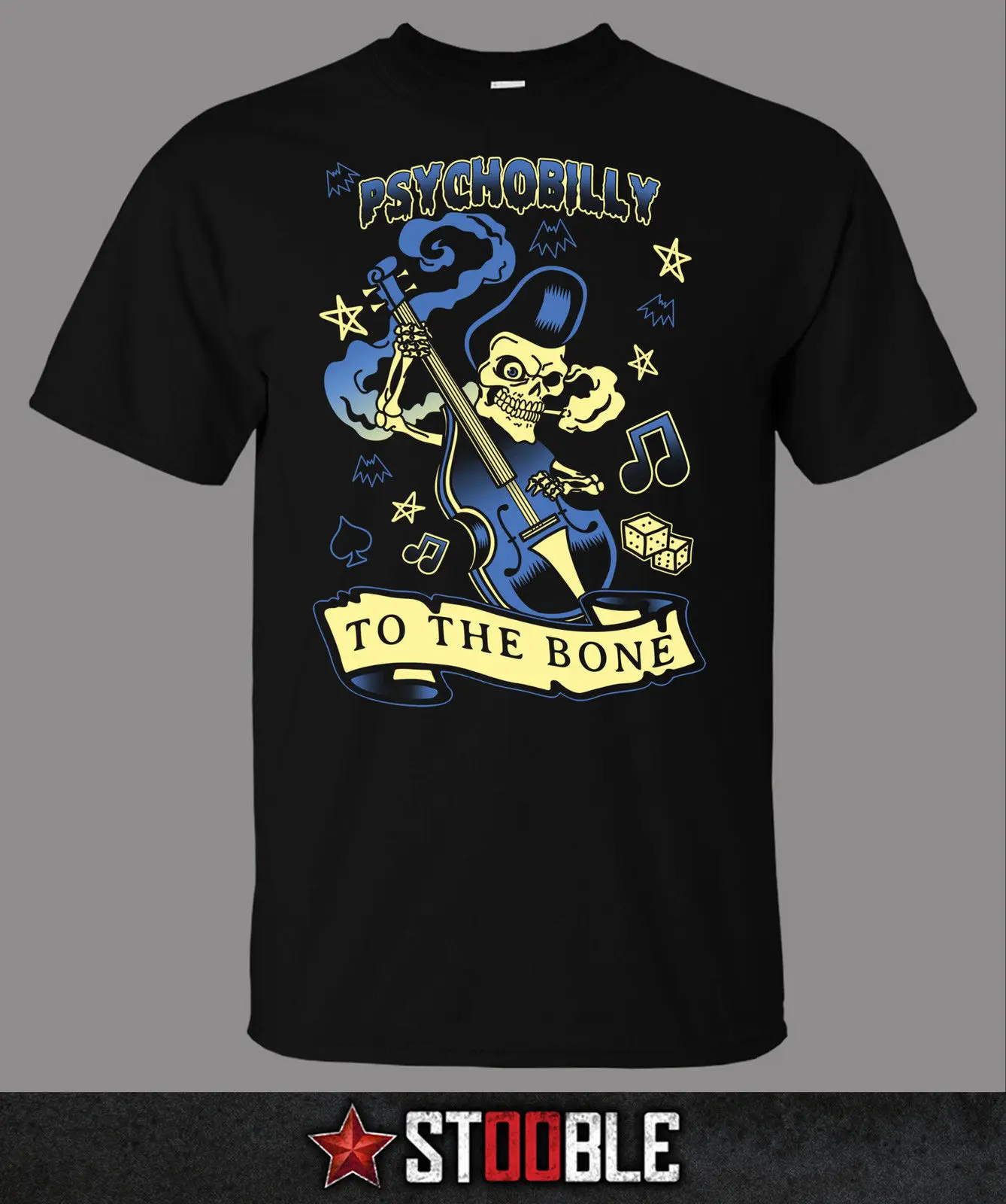 Футболка Psychobilly To The Bone мужская повседневная футболка унисекс свободный