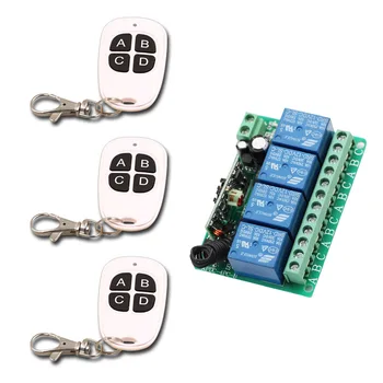 New DC 12V 10A Relay 4 Channel Wireless RF Remote Control Switch 4 Buttons Transmitter and Receiver for Wireless System ON OFF
New DC 12V 10A Relay 4 Channel Wireless RF Remote Control Switch 4 Buttons Transmitter and Receiver for Wireless System ON OFF