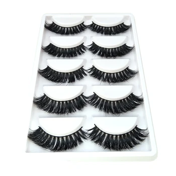 5 Pairs Luxurious Mink Hair False Eyelashes Thick Curled Full Strip Lashes Eyelash Extension Fashion Women Eyes Natural Makeup 
5 Pairs Luxurious Mink Hair False Eyelashes Thick Curled Full Strip Lashes Eyelash Extension Fashion Women Eyes Natural Makeup
