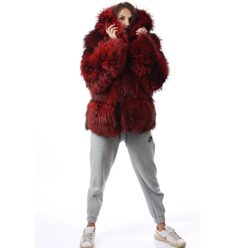 2019 Women Real Fur Coat Thick Female Winter Outwear Fashion Warm Luxury Jacket Fox Fur Red Striped Real Fox Fur Coat With Hood
2019 Women Real Fur Coat Thick Female Winter Outwear Fashion Warm Luxury Jacket Fox Fur Red Striped Real Fox Fur Coat With Hood