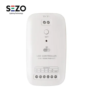 DC9~24V WiFi LED Controller RGBW/RGB+CCT 5 IN 1 5050RGBWW IOS/Android APP Controller RGBW Light Strip Controller 5 Channel 15A
DC9~24V WiFi LED Controller RGBW/RGB+CCT 5 IN 1 5050RGBWW IOS/Android APP Controller RGBW Light Strip Controller 5 Channel 15A
