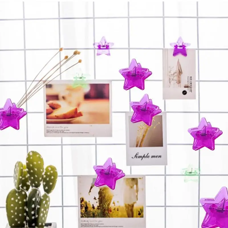 1pc Creative Transparent Five-pointed Star Clip Cute Colored Plastic Folder Paper Clip Photographed Decorative Photo Folder
1pc Creative Transparent Five-pointed Star Clip Cute Colored Plastic Folder Paper Clip Photographed Decorative Photo Folder