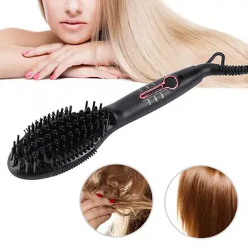 

Comb Professional Mini Hair Straightener Comb Ceramic Hairdressing Brush Tool 100V-240V Professional Hair Comb B a