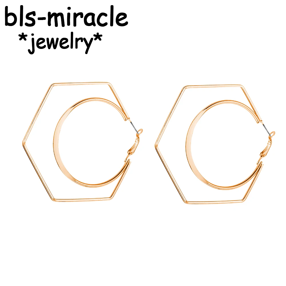 Bls-miracle Fashion Geometric Polygon Dangle Earrings For Women 2018 New Vintage Gold Color Metal Drop Earring Statement Female
Bls-miracle Fashion Geometric Polygon Dangle Earrings For Women 2018 New Vintage Gold Color Metal Drop Earring Statement Female