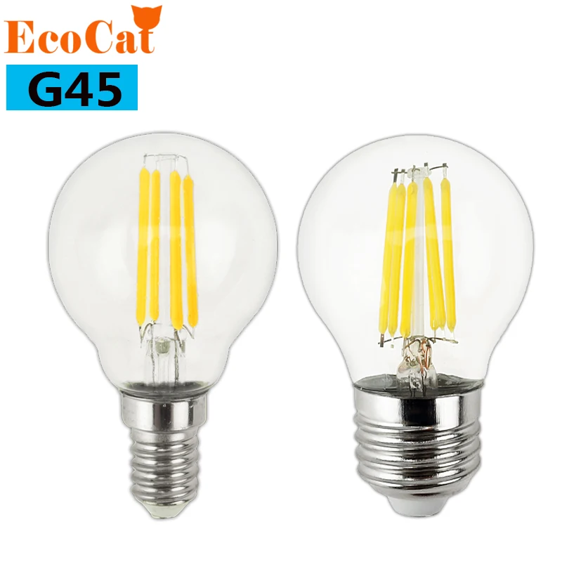 LED bulb E27 LED G45 AC 220v 240v E14 Vintage Warm White 2w 4w 6w Edison lamp Filament Decor Lamp Led Specialty Decorative Light
LED bulb E27 LED G45 AC 220v 240v E14 Vintage Warm White 2w 4w 6w Edison lamp Filament Decor Lamp Led Specialty Decorative Light