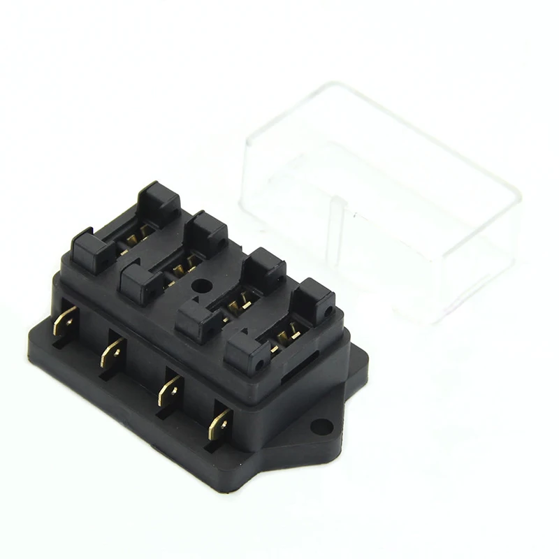 1pc 4 Way Circuit Standard ATC Blade Fuse Holder 250V without Fuse Mayitr For Car Auto Accessories