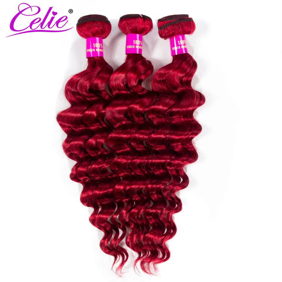 Celie Brazilian Red Loose Deep Wave Bundles Human Hair Extensions Hair Weave Bundles Can Buy 1/3/4 bundles
Celie Brazilian Red Loose Deep Wave Bundles Human Hair Extensions Hair Weave Bundles Can Buy 1/3/4 bundles